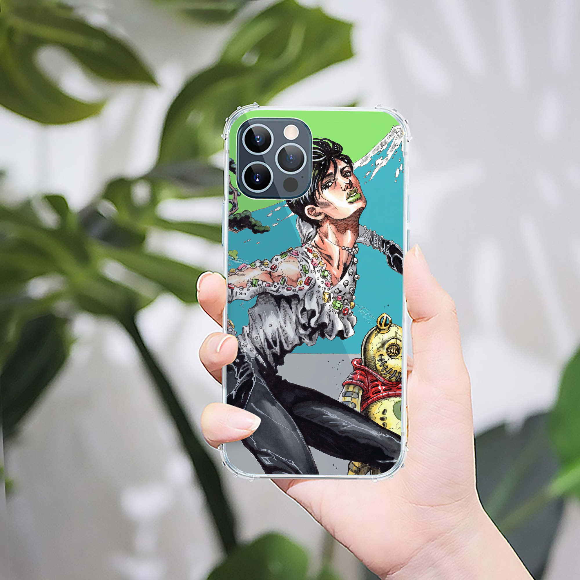 （画像用） ジョジョの奇妙な冒険 JoJo's Bizarre Adventure 【iPhone 12シリーズ対応】透明スマホケース（クリアソフトケース）